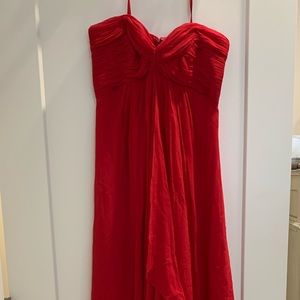 Jill Stuart Red Floor Length Dress